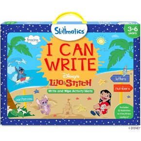 نشاط تعليمي لمرحلة ما قبل المدرسة من Skillmatics - يمكنني كتابة Lilo & Stitch من ديزني، لعبة تعليمية للأطفال والأطفال الصغار ومرحلة ما قبل المدرسة الذين يحبون الأنشطة الفنية والحرفية، هدايا للأعمار 3، 4، 5، 6