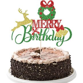 Happy Birthday Jesus Cake Toppers - Jesus Birthday, Good Friday Cake Decoration, Christmas Party Decoration Supplies