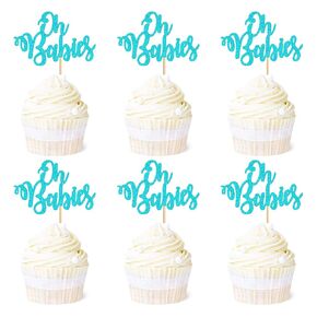 Ercadio 24 Pack Onederful Cupcake Toppers Rose Gold Glitter Onederful Cupcake Picks Onederful Cupcake Decorations for Baby Shower Kids first Birthday Theme Party Cake Decoration Supplies