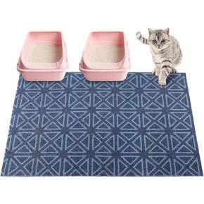 Bienbee Cat Litter Mat, Cat Litter Mat Litter Trapping Mat, Easy to Clean, Soft Litter Box Mat for Cat, Kitty, PVC Material Pad