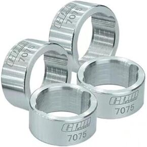 XBERSTAR for TRAXXAS 1/6 4WD XRT 1/5 X-MAXX 6S 8S RC 4PCS Aluminum Joint Cup Reinforced Ring (silver)