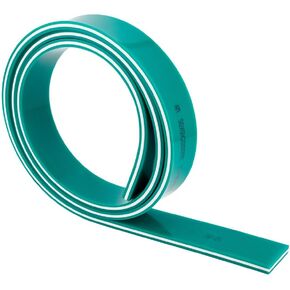 OLYCRAFT 70/90/70 Durometer 2m/2.19 Yards Silk Screen Printing Squeegee Rubber Blade Roll 1.97 inch Wide Adhesive Veneer Edge Trim 0.35 inch Thick Squeegee Blade for Screen Printing