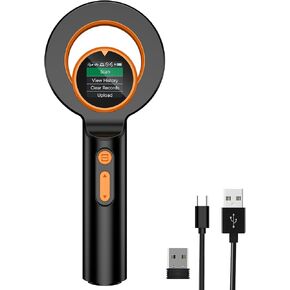 Pet Microchip Scanner,Alacrity 3-IN-1 Connections(2.4GHz Wireless+Bluetooth+USB)Animal Universal Microchip Tag Reader Scanner with 1.44" TFT Screen,800mA*H Rechargeable Battery,240 Pieces Data Storage
