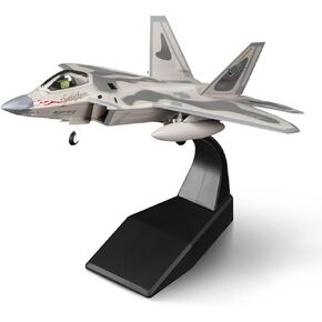 1/100 Military Model Plane F-22 Raptor 01 Alloy Fighter Plane Model,Model Airplane for Collection and Gift