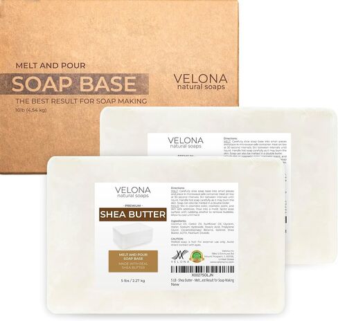 velona 10 lb - Shea Butter Soap Base, Melt & Pour, SLS/SLES Free in Kuwait