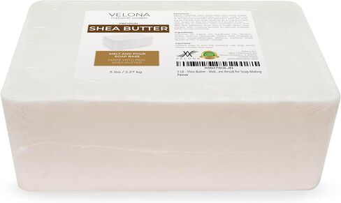 velona 10 lb - Shea Butter Soap Base, Melt & Pour, SLS/SLES Free in Kuwait