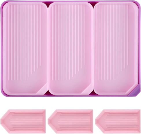 7Pcs Diamond Art Trays Plastic Diamond Paintings Trays Rhinestone Tray Large Diamond Paintings Tray for Diamond Art Accessories and Tools(3 Size) in Saudi Arabia
