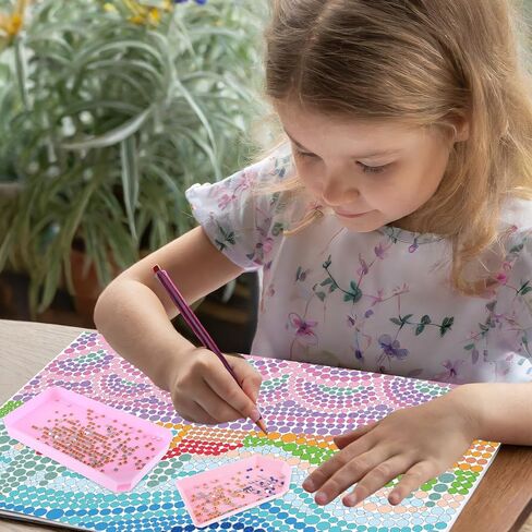 7Pcs Diamond Art Trays Plastic Diamond Paintings Trays Rhinestone Tray Large Diamond Paintings Tray for Diamond Art Accessories and Tools(3 Size) in Saudi Arabia