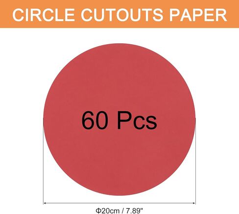 MECCANIXITY 60 PCS Black Circle Cutouts Paper, 6 Inch Round Cutouts 200gsm/75lb Circle Cardstock for DIY Crafts Classroom Bulletin Board Decoration in Kuwait