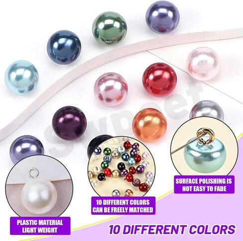 Swpeet 20 Yard Pink Braid Trim with Elastic Button Loop with 50Pcs Pearl Buttons Kit, Elastic Button Loop Stretch Band, Braid Trim Embellishment Elastic Cord with Buttonhole for Costume Crafts in Saudi Arabia
