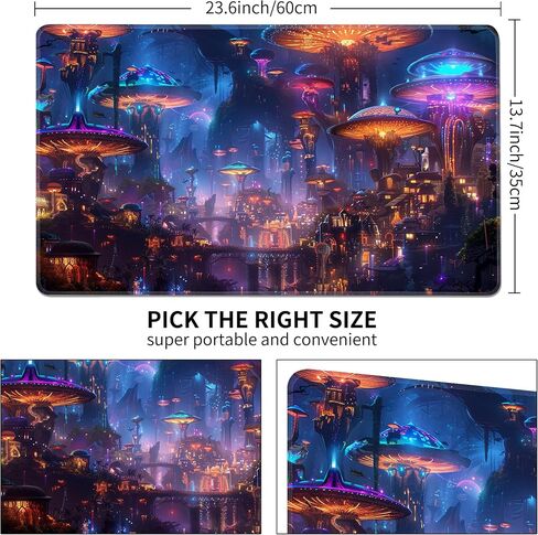 MTG Playmat عدم الانزلاق المطاط دعم الطباعة قائد المجلس لعبة مكتب حصيرة مبارزة حصيرة TCG Playmat PTCG Playmat 24x14 بوصة وأكياس تخزين مجانية in Saudi Arabia
