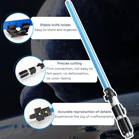 Spece War Lightsaber Building Block Kit,Glow in The Dark Sword Dueling Model Building Set,for Adults,Kids(Yellow) in Saudi Arabia