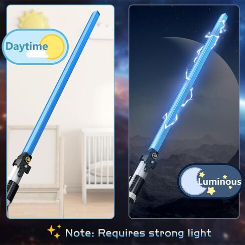 Spece War Lightsaber Building Block Kit,Glow in The Dark Sword Dueling Model Building Set,for Adults,Kids(Yellow) in Saudi Arabia