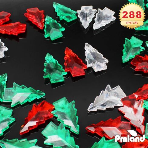 PMLAND Winter Acrylic Clear Snowflake Ornaments and Table Scatter Decoration - 290+ Pieces for Christmas Holiday Party Festival Events Home Decor in Kuwait