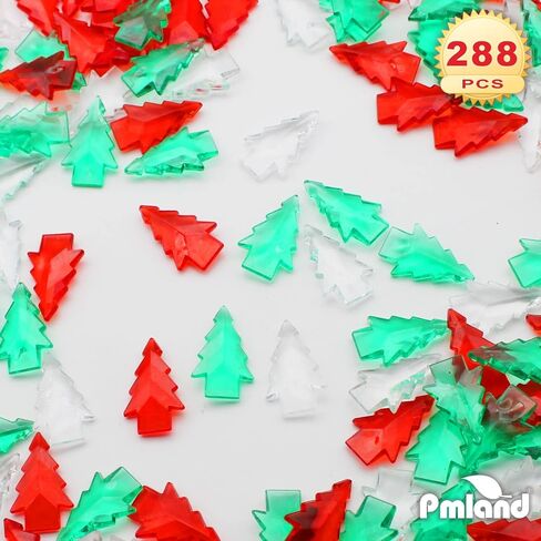PMLAND Winter Acrylic Clear Snowflake Ornaments and Table Scatter Decoration - 290+ Pieces for Christmas Holiday Party Festival Events Home Decor in Kuwait