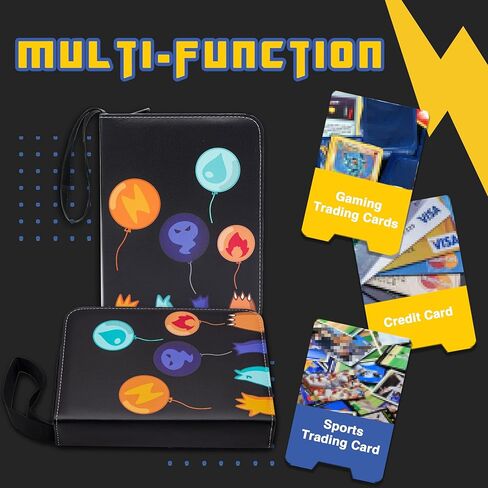 حافظة بطاقات تجارية مقاومة للماء مكونة من 4 جيوب من كلوفيركات، باللون الأزرق المخضر، 400 جيب مزدوج الجوانب، تناسب 400 بطاقة in Kuwait