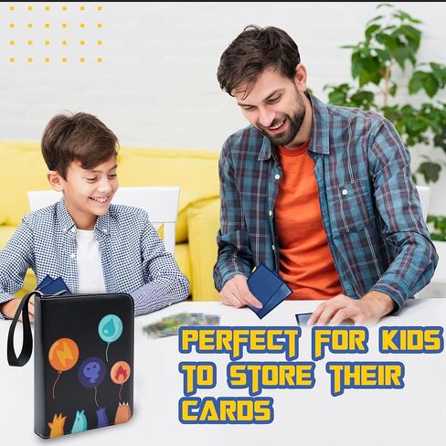 حافظة بطاقات تجارية مقاومة للماء مكونة من 4 جيوب من كلوفيركات، باللون الأزرق المخضر، 400 جيب مزدوج الجوانب، تناسب 400 بطاقة in Kuwait