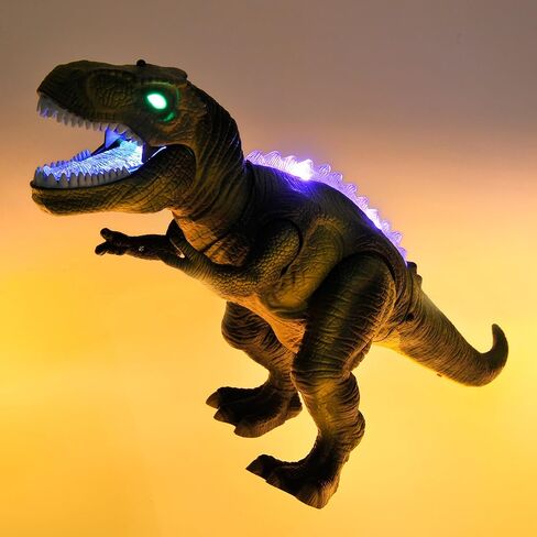 لعبة ديناصور تي ريكس بجهاز تحكم عن بعد من باور تي آر سي للأطفال | أصوات ما قبل التاريخ واقعية | لعبة الروبوت الديناصور تضيء وتزأر | لعبة روبوت المشي تي ريكس بجهاز تحكم عن بعد (أخضر) in Kuwait