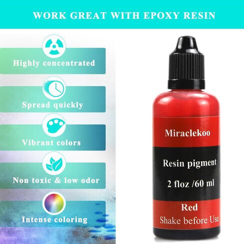 Sapphire Blue Epoxy Resin Color Dye Colorant Liquid Epoxy Resin Pigment,60ml,Translucent in Saudi Arabia
