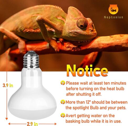 Reptile Heat Lamp 75W UV Heat Light Bulb, Basking Daylight Spot Bulb for Lizard, Tortoise, Bearded Dragon (E26,110V) in Saudi Arabia