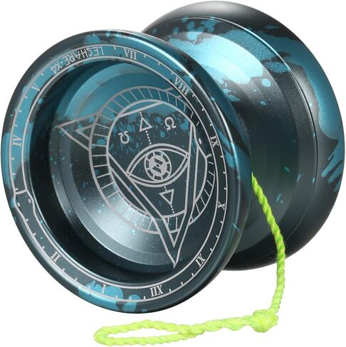 Lixada Professional Yoyo Ball Yoyo Ball Yoyo التنافسية من الألومنيوم هدية مع 5 سلاسل يويو بديلة وقفاز رائع للمبتدئين وللخدع المتقدمة في سلسلة Yo-Yo Looping Play Color اختياري in Kuwait