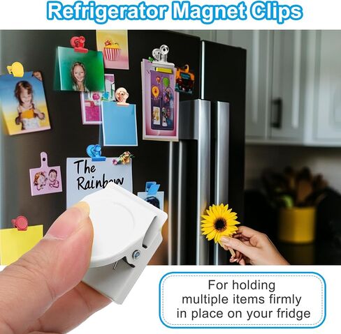 PATIKIL 31mm Magnetic Clips, 6Pcs Stainless Steel Refrigerator Magnet Hook Clips for Photo Displays, Whiteboards, Fridges, Classrooms, Office, Light Pink in Saudi Arabia