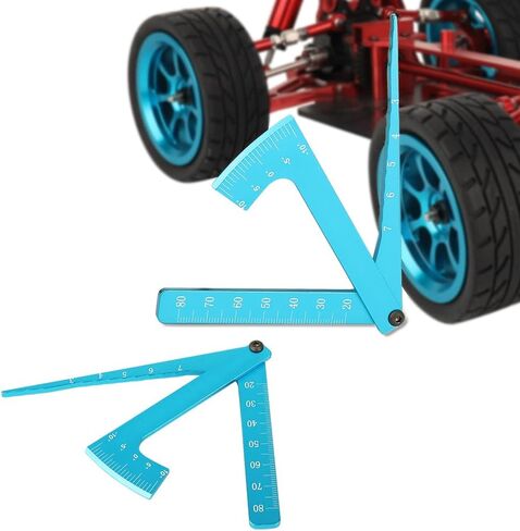3 in 1 Height Gauge Ruler Aluminum Metal Parts Wheel RC Road Car Set Up Tool Chassis Camber Ride Dip Angle Suspension Simple Toy in Saudi Arabia