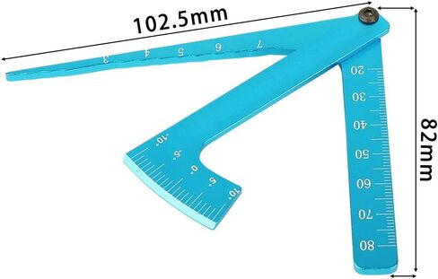 3 in 1 Height Gauge Ruler Aluminum Metal Parts Wheel RC Road Car Set Up Tool Chassis Camber Ride Dip Angle Suspension Simple Toy in Saudi Arabia