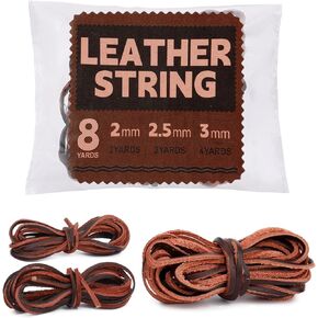 Black Cowhide Leather Lacing Cord, 2MM, 2.5MM, 3MM, Leather Cord String Rope Thread for Necklace Jewelry Bracelet Braiding Beading DIY Shoe Lace Sheaths Leather Working Crafts