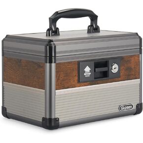 Storage Safe Box Lockable Dorm Storage Trunk with Key Lock - Briefcase, Medicine Lock Box, Lock Boxes for Personal Items in Kuwait