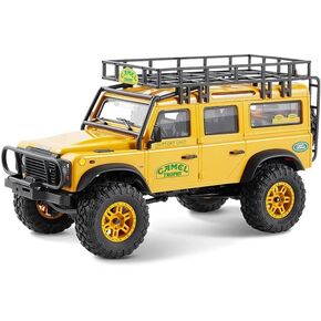 FMS FCX24M 1/24 RC Crawler RTR, Land Rover Family Camel Trophy Edition Licensed RC Truck, 4WD Off-Road RC Rock Crawler 2.4Ghz RC Car Model for Adults (Defender 110)