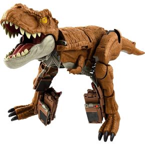 Mattel Jurassic World Fierce Changers 2-in-1 Dinosaur Figure, Chase 'n Roar Toy Transforms from T Rex Dinosaur to Truck in 28 Steps