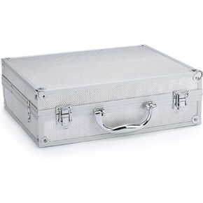 Top Performance Clipper Cases — Durable Aluminum Clipper Cases for Professional Pet Groomers, Chrome