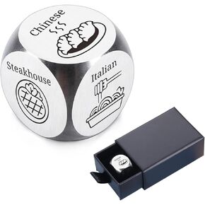 GGOJAGST FunnyChristmas Stocking Stuffers for Men Women Santa Swap Gift Exchange Dice Games Food Dice Funny Gag Gifts for Adults Game Dices Date Night Valentines White Elephant Gifts