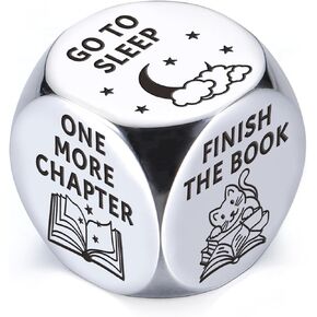 Book Lovers Gifts Book Decision Dice Valentines Day Gifts Christmas Stocking Stuffers for Women Men White Elephant Gifts Christmas Dice Gift Exchange Game Christmas Dice Secret Santa Gifts Christmas