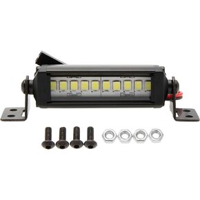 DKKY RC Car LED Lights Kit Light Bar for 1/10 RC Crawler Axial SCX10 Traxxas TRX4 Arrma Senton Redcat Gen7 Tamiya D90 CC01 (110mm/25 Beads)