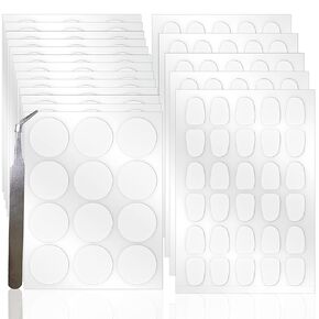 Birllaid Clear Double Sided Adhesive Dots Heavy Duty Transparent Double-Sided Tape Stickers Round &Square Acrylic No Trace Strong Adhesive Sticky Sticker for Craft DIY Art Office Supplier