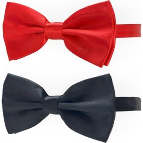 Dog Bow Ties for Large Dogs, KOOLMOX Wine Red Adjustable Dog Collar Bow Tiefor Medium and Large Dogs Cats Pets Wedding Birthday Graduation Holiday Halloween Cosutmes