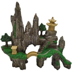 SwandTanpand】Fish Tank Decorations, Aquarium Decorations, Fish Tank Decorations, Craft Decorations, Rockery, Rockery Decorations (Rockery 3.4"x9.5"x7.1")