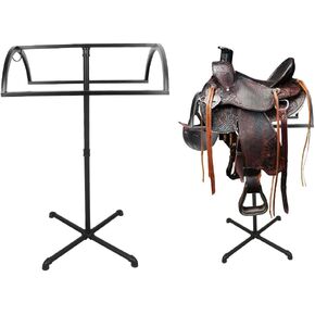 Saddle Rack,Saddle Stand,Saddle Pad Rack,Portable Saddle Rack,Saddle Rack Stand,Horse Saddle Rack,Saddle Rack Portable,Saddle Holder for English and Western Horse Saddles, Black