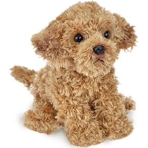 Bearington White Dog Stuffed Animal 6.5 In - Puppy Stuffed Animals - Plush Dog Toys For Kids Poodle Labradoodle Plushies That Look Real