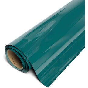 Siser EasyWeed Heat Transfer Vinyl 11.8" x 2FT Roll - Compatible with Siser Romeo/Juliet & Other Professional or Craft Cutters - Layerable - CPSIA Certified (Turquoise - HEX #265F6C)
