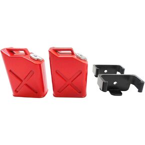 1/10 RC Rock Crawler Scale Red Jerry Gas Can Jug W/Brackets - 2 Pack - Apex RC Products #4052