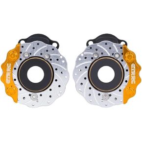 GTRRC TRX4 Brake Disc with Brass Portal Axle Housing Weights brake disc for TRX-4 1/10 RC Rock Crawler Traxxas TRX4 TRX6 Chassis Axle Upgrade (RED B)