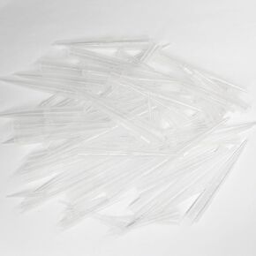 100 PCS Flower Tubes ,Transparent Plastic Flower Stems Tube Holder, Flowers Arrangement Holders, Pointed Floral Water Tubes, for DIY Valentine's Day Crafts, for Cake Decoration Flower Arrangement