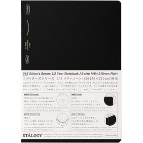 Nitoms STALOGY Notebook, A6, Squared, 365 Days Notebook, Blue S4113