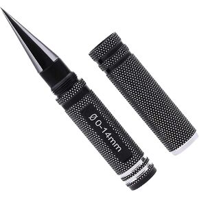 Hole Puncher Black Car Body Shell Hole Opener Expanding Reamer 0-13mm Puncher Drill DIY Tool with Size Indicator for RC Car Ship Aircraft Model