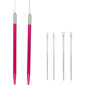 Nanchroadly Doll Hair Rerooting Tool for Doll Hair, 2 Pairs Doll Hair Rooting Holders Reroot Rehair Tools Reroot Rehair Tools Doll Making Supplies Accessories