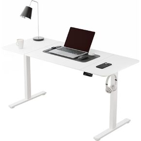 43" Electric Standing Desk, Adjustable Height, Sit Stand Up Desk for Home Office & Computer Workstations, Memory Controller, Rustic Brown