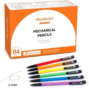 Shuttle Art Mechanical Pencils, 162 Pack Bulk Mechanical Pencils 0.7mm Medium Point, HB #2 Lead Pencils, Assorted Barrels, Office School Supplies